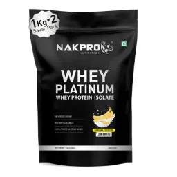 NAKPRO Platinum Whey Protein Isolate Supplement Powder - Banana Flavour-picture-31